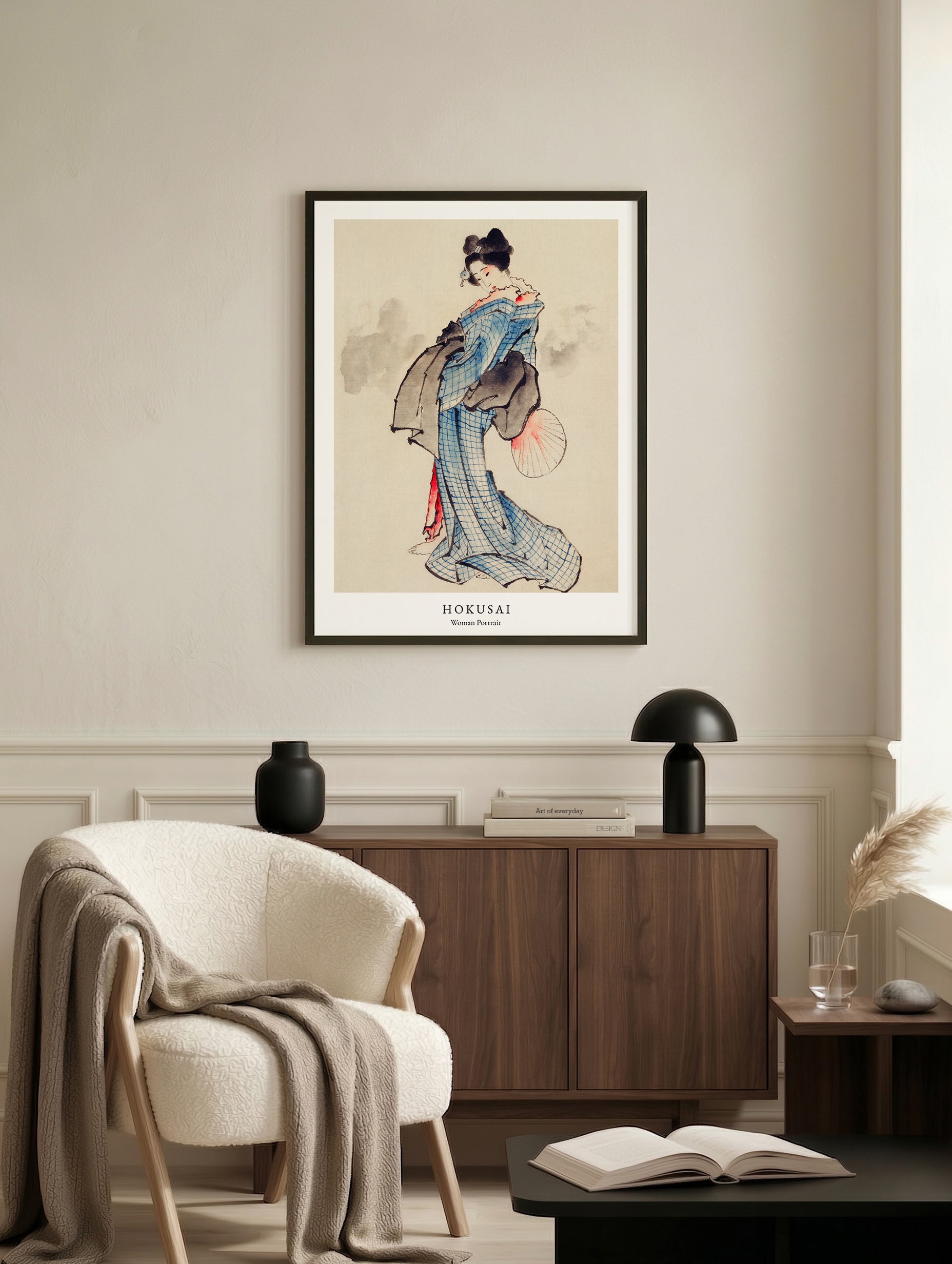 Woman Potrait - Hokusai Mockup