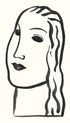 Woman's Head Leo Gestel Art Print