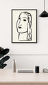 Woman's Head Leo Gestel Art Print Mockup