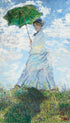 Woman with a parasol - Madame Monet and her son Claude Monet Art Print