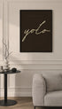 YOLO Typography Poster Mockup