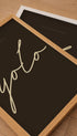 YOLO Typography Poster Mockup