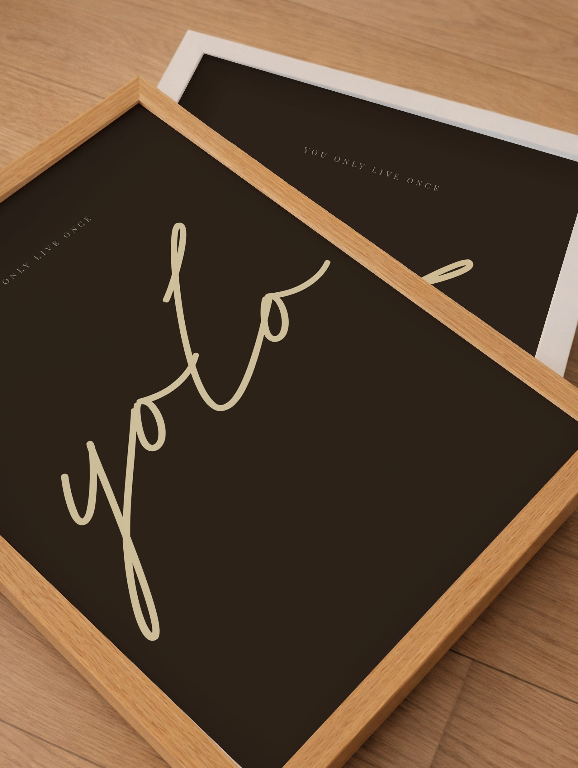 YOLO Typography Poster Mockup