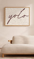 YOLO Typography Poster No 2 Mockup