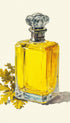 Yellow Perfume Bottle Minimalist Poster