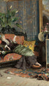 Young Woman Reading Lucius Rossi Art Print