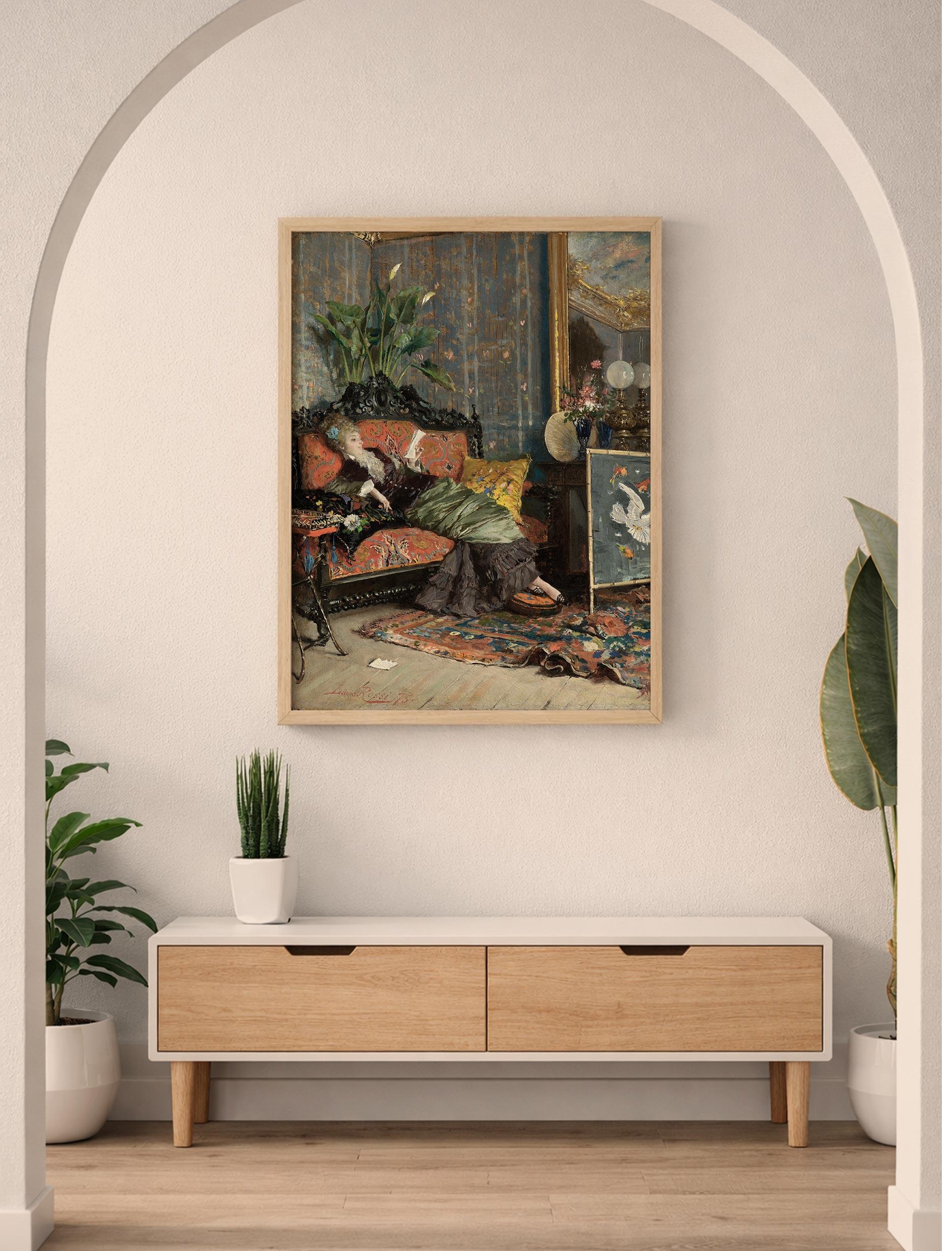 Young Woman Reading - Lucius Rossi Mockup